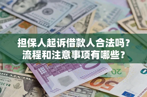 北京担保人起诉借款人合法吗？流程和注意事项有哪些？