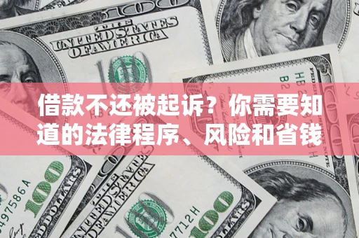 北京借款不还被起诉？你需要知道的法律程序、风险和省钱技巧