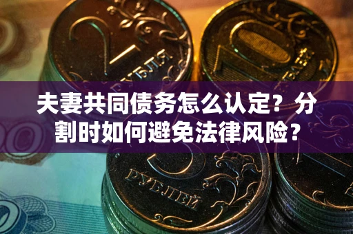 北京夫妻共同债务怎么认定？分割时如何避免法律风险？