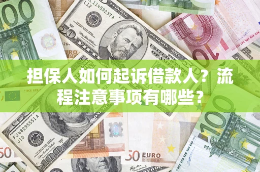 北京担保人如何起诉借款人？流程注意事项有哪些？
